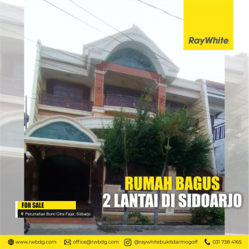 FOR SALE QUICKLY MAINTENED & READY TO LIVE IN, PERUM BUMI CITRA FAJAR SIDAORJO
